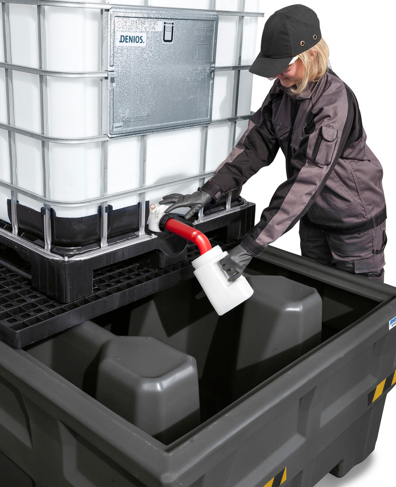 Spill pallet pro-line in polyethylene (PE) for 1 IBC, with PE grid - 3