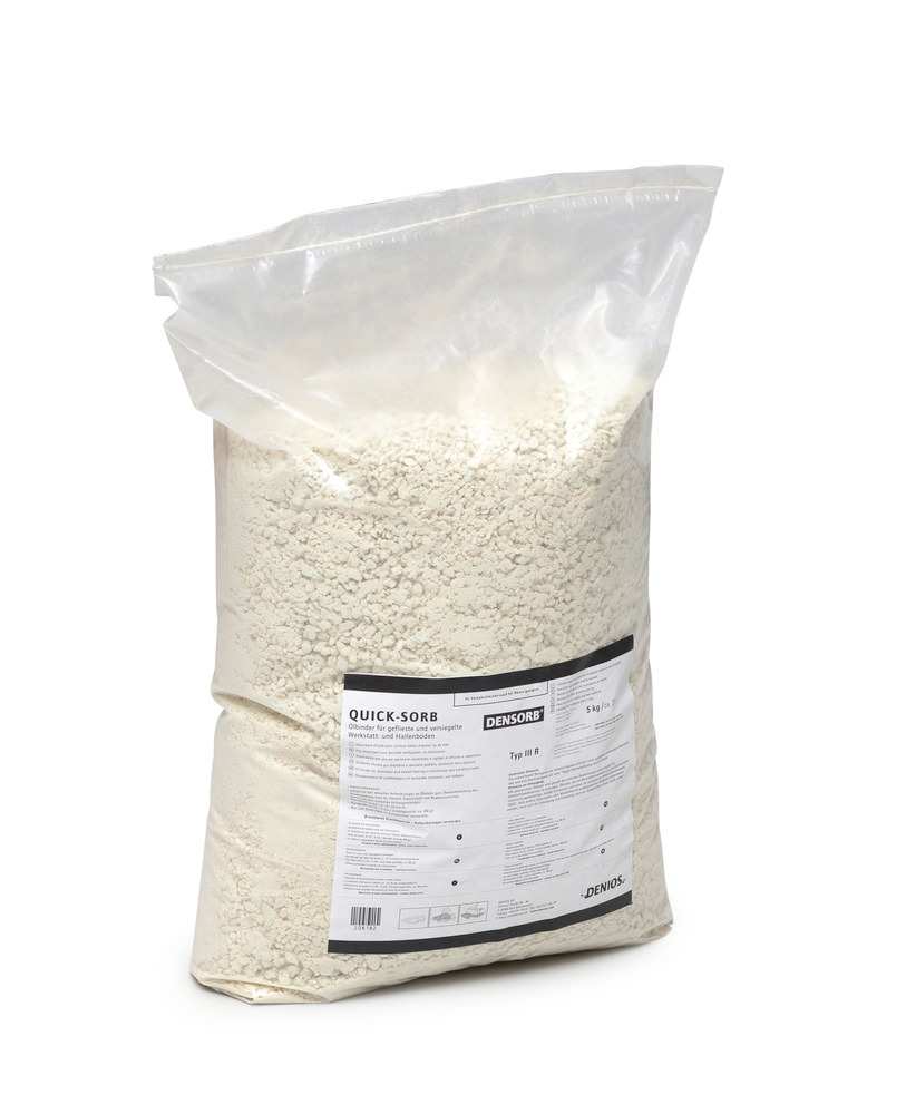 DENSORB granules, QuickSorb oil binder, quick absorption, non-abrasive, sack, 20 kg - 1
