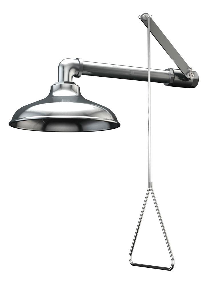Emergency Shower, Vertically Mounted, Stainless Steel Shower Head - 1