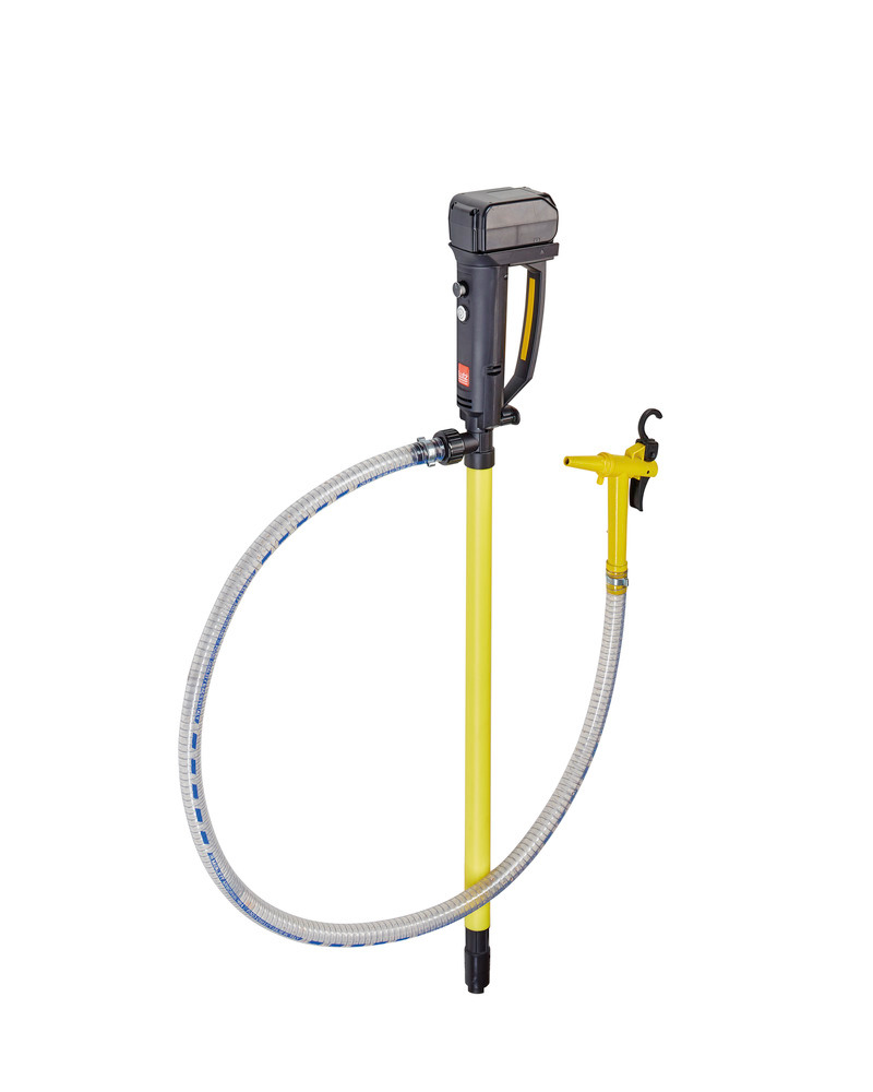 Battery Pump - for Chemicals - PP-19" immersion Depth - Hose & Nozzle - without Battery - 0207-060 - 1