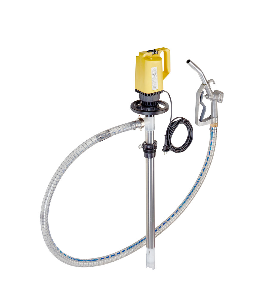 Lutz Drum Pump - For Oils and Diesel Fuels - 47" - Electric - PVC Hose Included - 0205-302-1 - 1