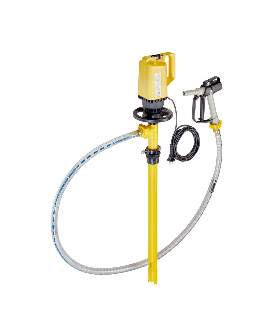 Lutz Drum Pump - For Acid and Base Solutions - PP-55" Immersion Depth - Electric - 0205-113-1 - 2