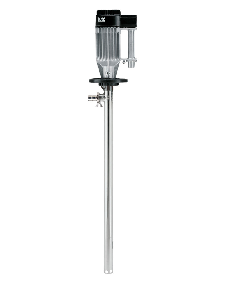 Lutz Drum Pump PURE - for Food and Cosmetics - 39" - Electric - Stainless Steel Tube - Ex - 1