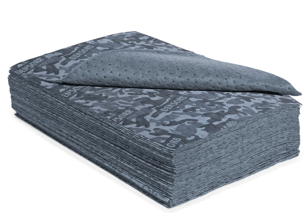 DENSORB Universal ab. materials, Camouflage fleece cloths, heavy, 2 layer, 78 x 200 mm, 10 pcs - 2