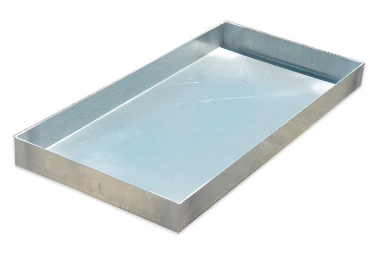 Spill Containment Tray- 8 Gallon Spill Tray Capacity - Galvanized Steel-36"x18" x3" IN  - 2