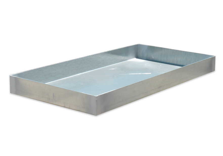 Galvanized Steel Spill Containment Tray - Prevent Spills from Reaching Drains - 36" x 18" x 3" - 1