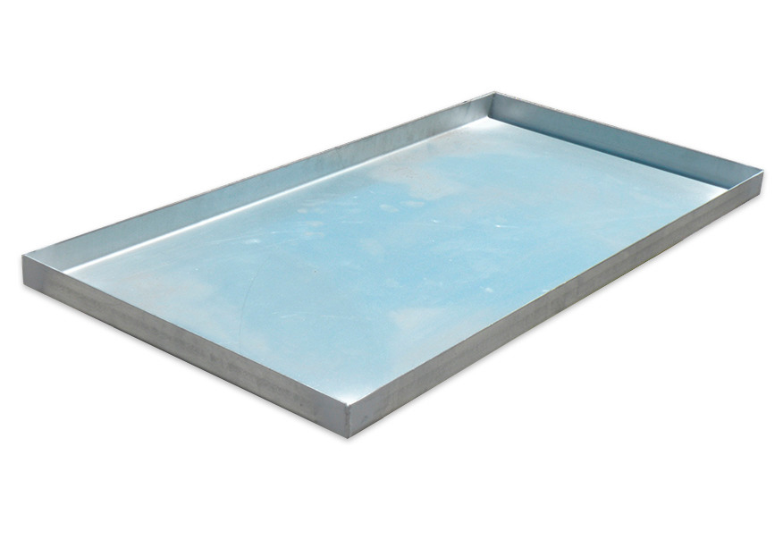 Galvanized Steel Spill Containment Tray - Prevent Spills from Reaching Drains - 36" x 18" x 1.5" - 2