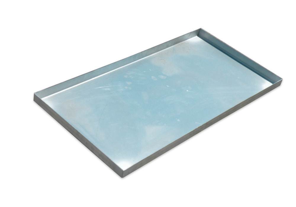 Galvanized Steel Spill Containment Tray - Prevent Spills from Reaching Drains - 36" x 18" x 1.5" - 1
