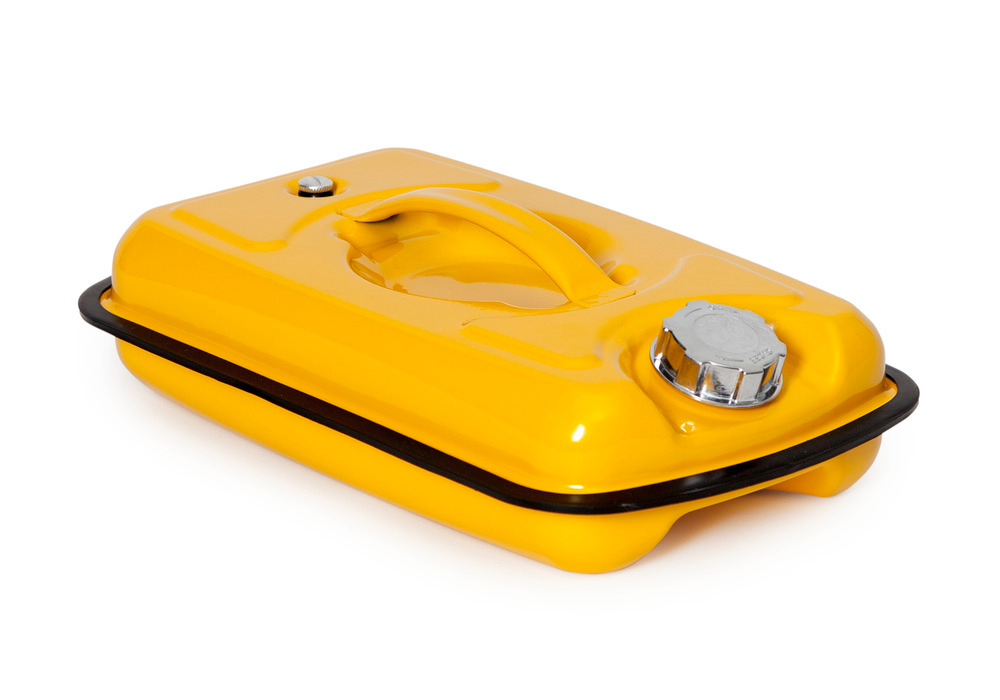 Safety Tank - 5-Liter - Screw Lid - Powder-Coated Yellow - Flammable and Aggressive Substances - 2