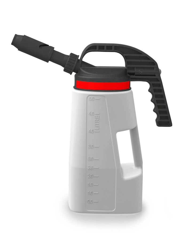 Lubriflex Dispensing Jug - FALCON - 5-Liters - Ergonomic Handling - Convenient Dosing - Poly - 1