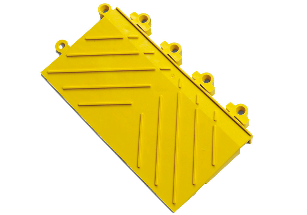 Anti-fatigue safety edge DF, PVC, male connection, yellow, 15.2 x 30.5 cm - 1