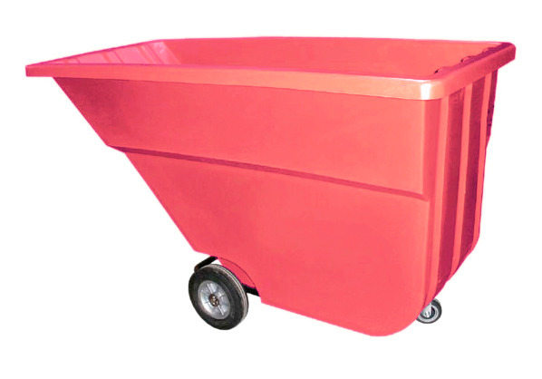Tilt Truck - Poly Construction - 1.1 yd - UT - Red - 2100 lbs Load Capacity - 1