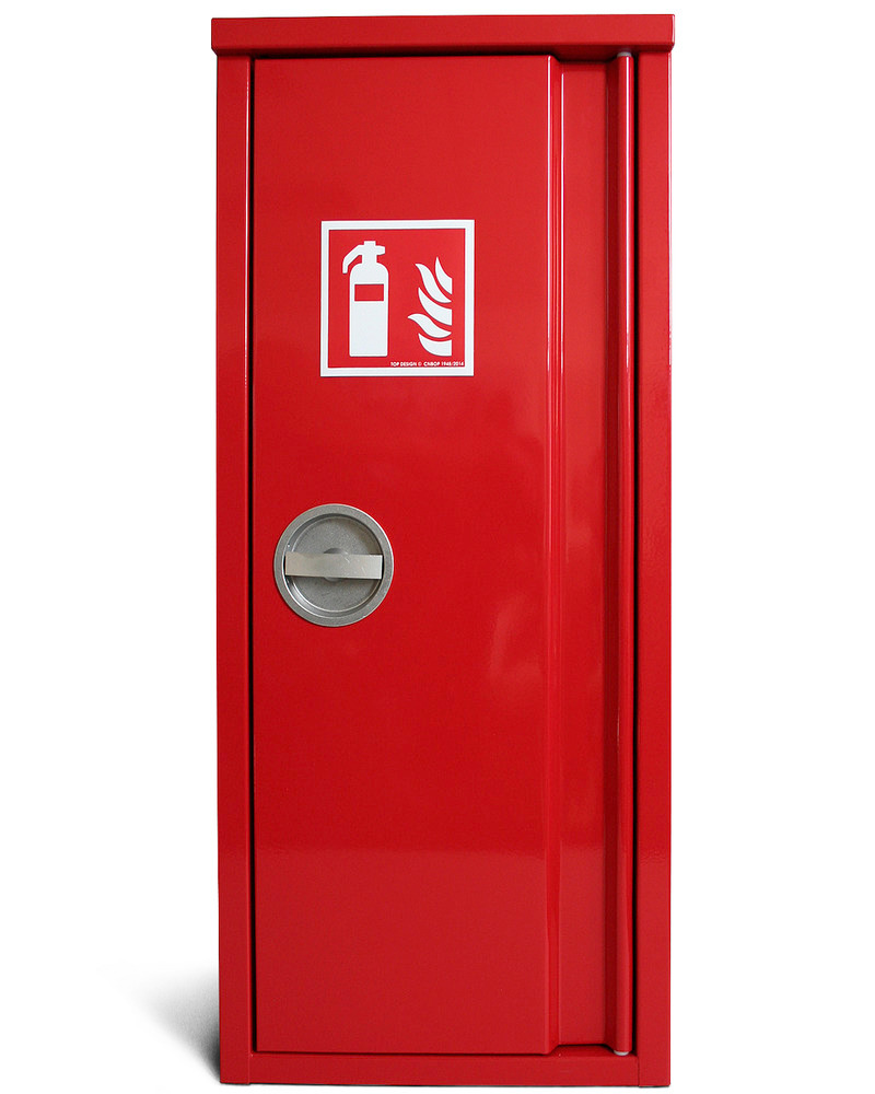 Armário para colocação de extintores ao ar livre, adesivos de advertência incluídos - 1