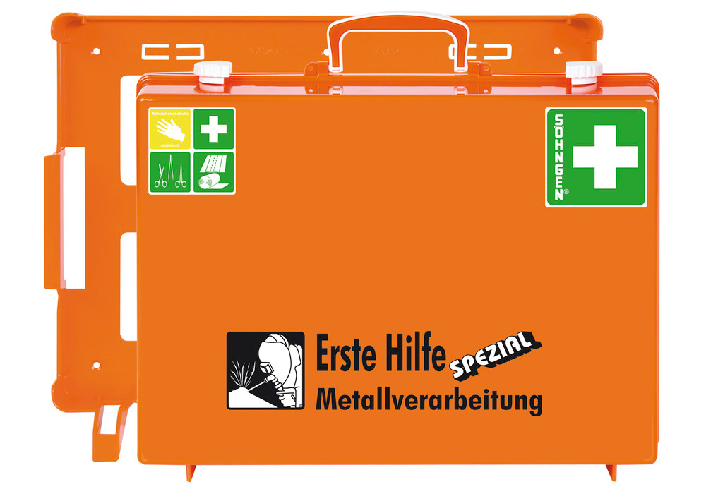 Erste-Hilfe-Koffer "Metallverarbeitung" Basisinhalt nach Ö-Norm + branchenbez. Zusatzausstattung - 1