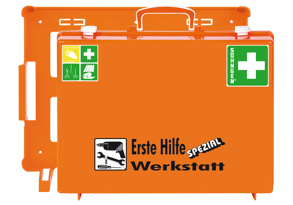 Erste-Hilfe-Koffer Beruf Spezial, Ausführung "Werkstatt", orange - 3