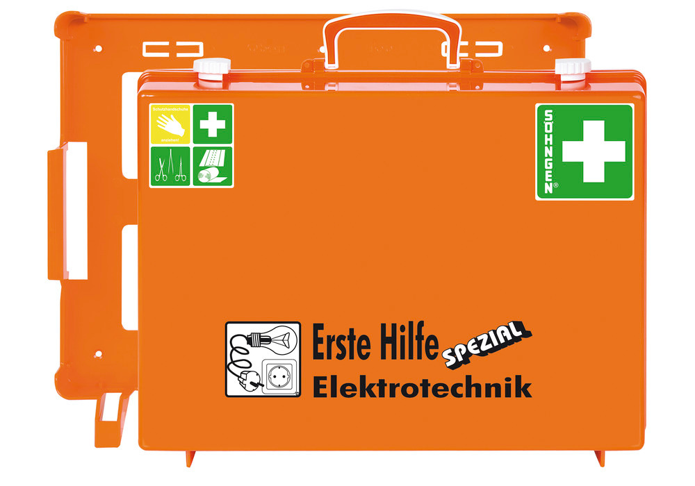 Erste-Hilfe-Koffer Beruf Spezial, Ausführung "Elektrotechnik", orange - 3