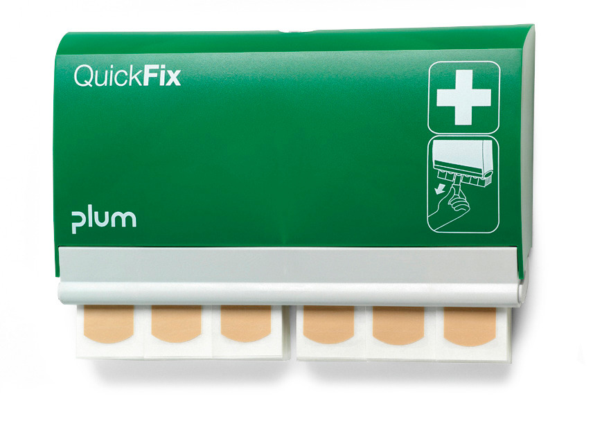 Plaster dispenser, includes plasters, waterproof, 2 x 45 items - 1