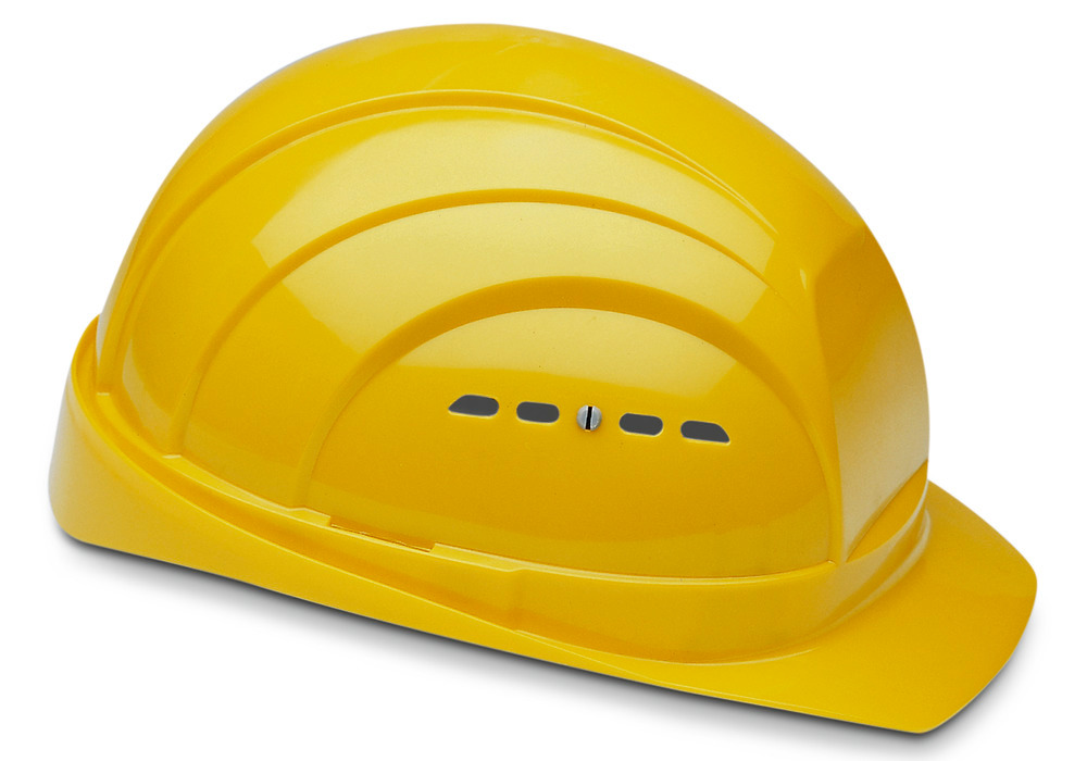 Schuberth Bauschutzhelm mit 4-Punkt-Gurtband, gemäß DIN-EN 397, gelb - 2