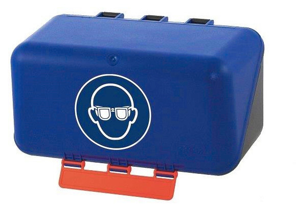 Minibox för ögonskydd, blå