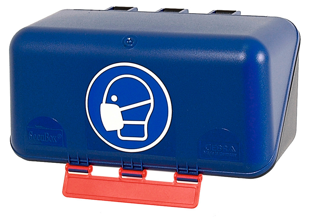 Pojemnik mini na ochronę dróg oddechowych, niebieski - 1