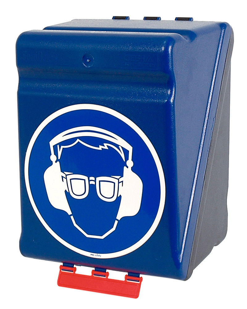 Maxibox per riporre dispositivi di protezione di occhi e udito, blu