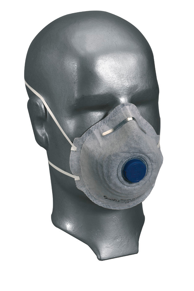 Máscara anti-cheiros, filtro combin. FFP 2/V, válvula de filtração, adequada à norma EN 149, 12 un. - 2