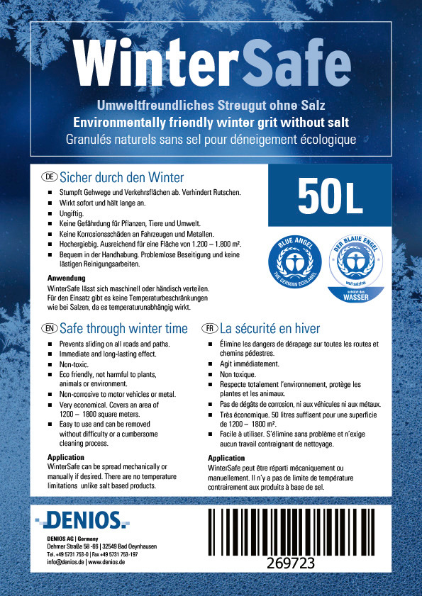 Salzfreies Streugut WinterSafe, umweltfreundlich, rutschfest, 50 l Sack - 2