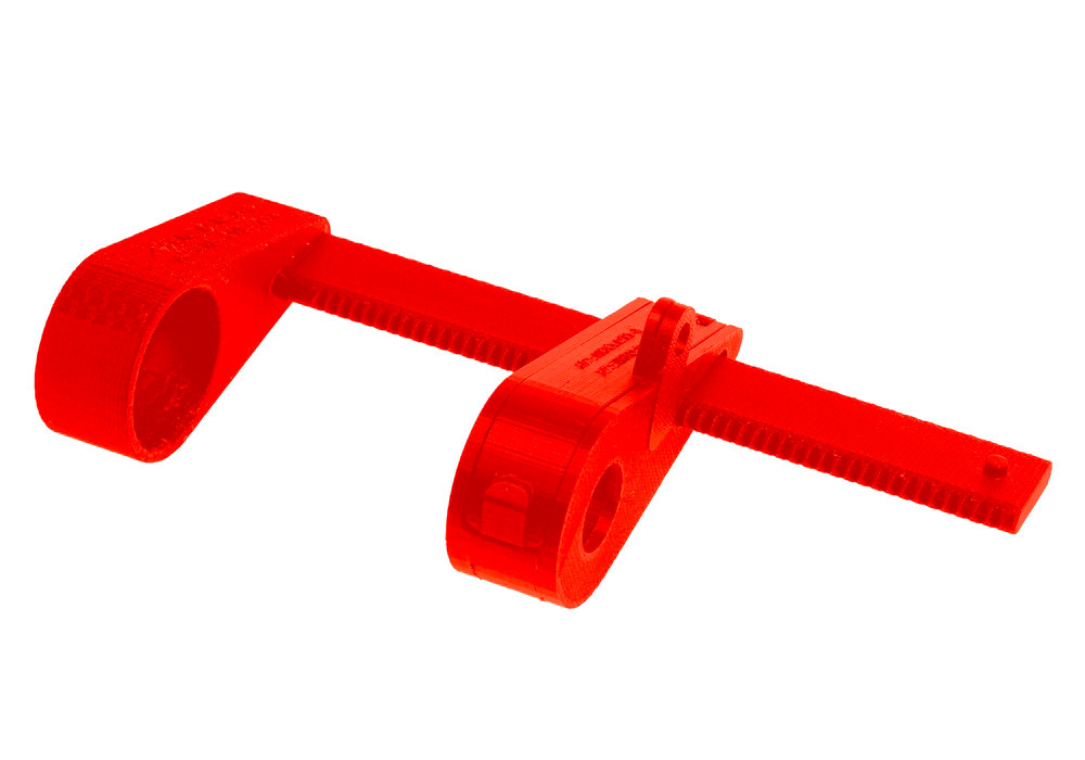 Blind Flange Lockout - Pipe Size 1.5" - 5-5/8" - High Impact Plastic - Red - 1