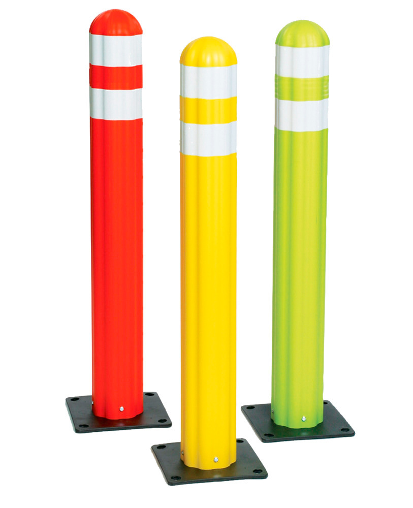 Post Bollards - Poly-Guide - Orange - Highly-Visible - Lightweight - Weather-Resistant - 1