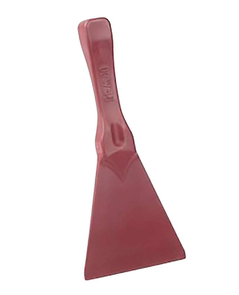 4" Paddle - Metal Detectable - Red - One-Piece Construction - Long-Handle Design - 1