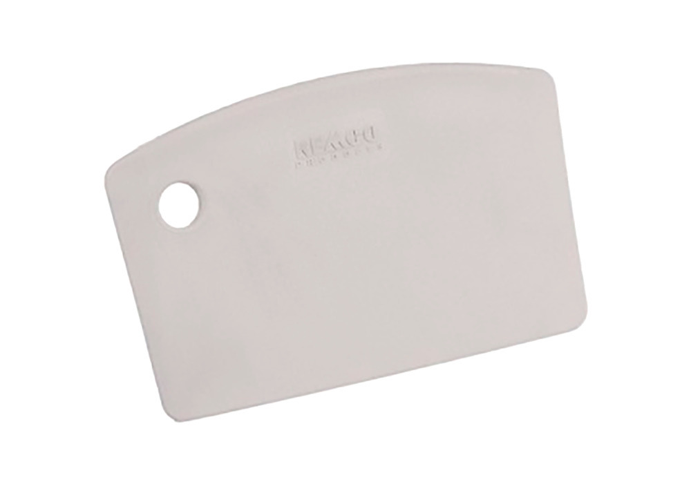 Mini Bench Scraper - Metal Detectable - White - Lightweight - Corrosion Resistant - Rust Resistant - 1