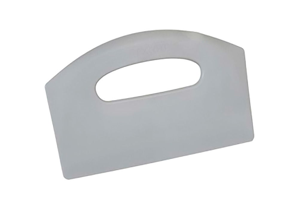 Bench Scraper - Metal Detectable - White - Lightweight - Semi-Ferrous Additive - 1
