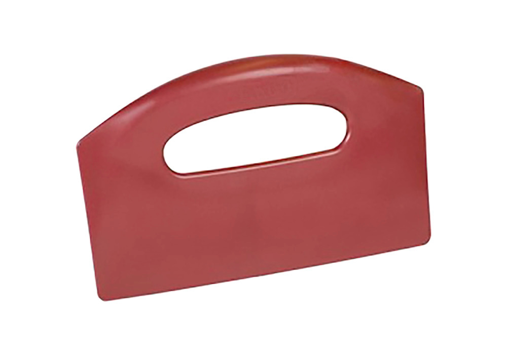 Bench Scraper - Metal Detectable - Red - Lightweight - Semi-Ferrous Additive - 1