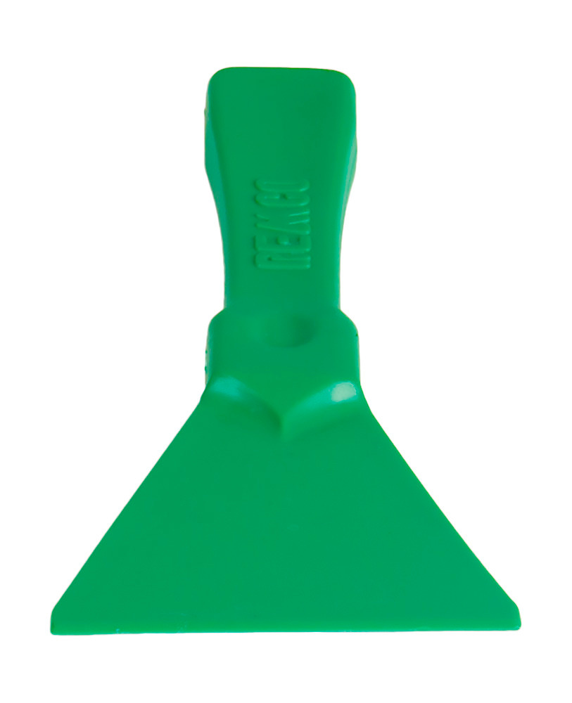 Small Scraper - 3" - Green - Lightweight- Corrosion Free - Treated with Anti-Static Agent - 2