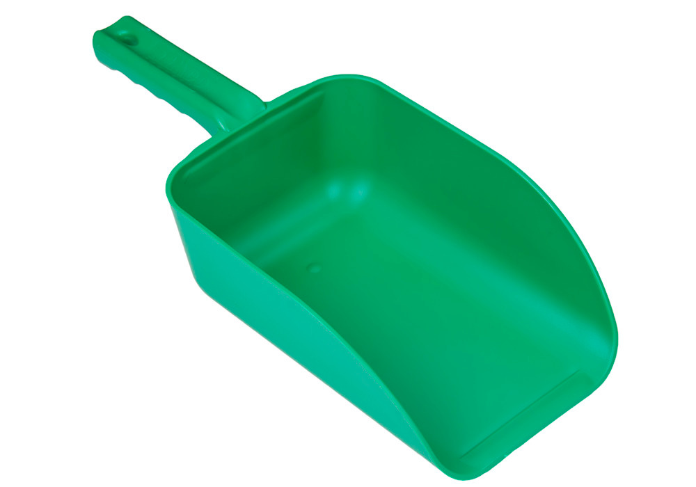 Large Scoop - 82 oz - Green - Lightweight - Corrosion Free - Treated with Anti-Static Agent - 1
