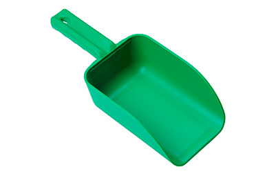 Small Scoop - 32 oz - Green - Lightweight - Corrosion Free - Treated with Anti-Static Agent - 1