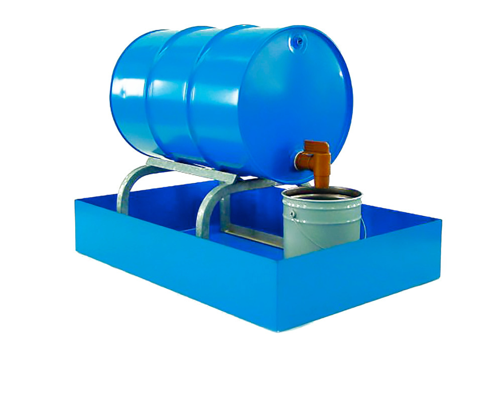 Drum Cradle - Horizontal Drum Storage - 1 Drum Capacity - Steel Construction - Easy Dispensing - 3