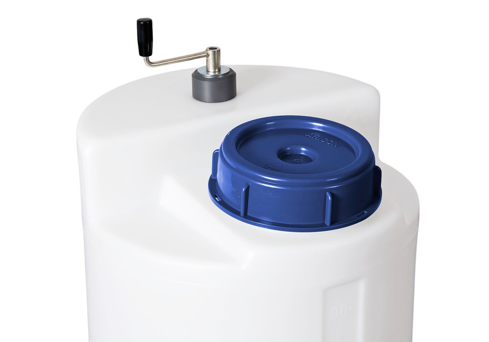 Mescolatore rotativo manuale per contenitori di stoccaggio e dosaggio da 750 litri - 1