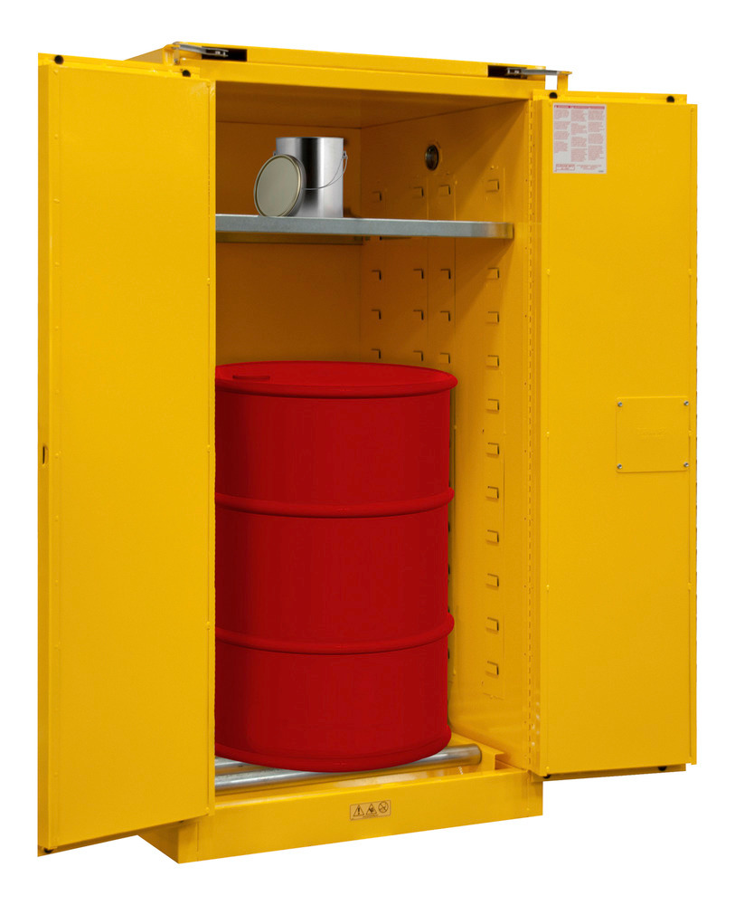 Flammable Safety Cabinet - 55 Gallon Drum, Vertical - FM Approved- Manual Closing Door - 1055MDSR-50 - 3