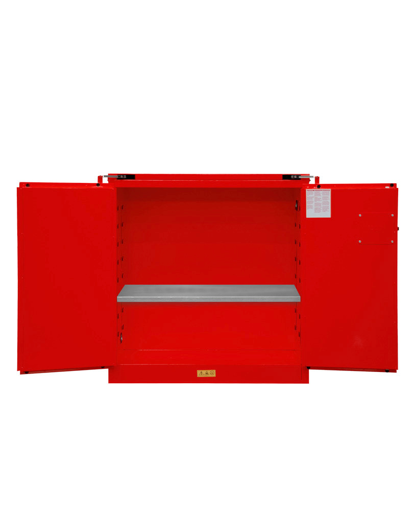 Flammable Safety Cabinet - 30 Gallon  - FM Approved - Self-Closing Door - Red - 1030S-17 - 5