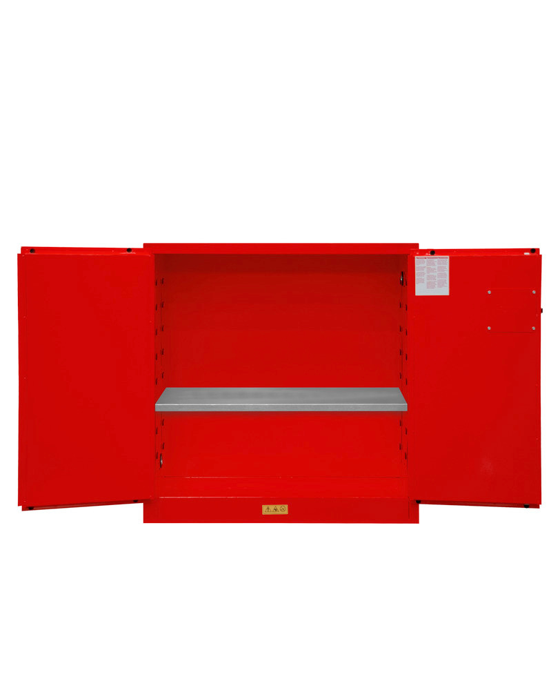 Flammable Safety Cabinet - 30 Gallon - FM Approved - Manual Closing Door - Red - 1030M-17 - 5