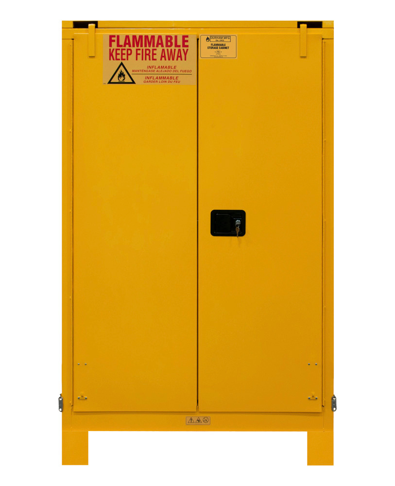 Flammable Safety Cabinet - 90 Gallon - FM Approved - Self-Closing Door - with Legs - 1090SL-50 - 3