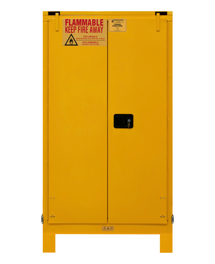 Flammable Safety Cabinet - 60 Gallon - FM Approved - Self-Closing Door - with Legs - 1060SL-50 - 4