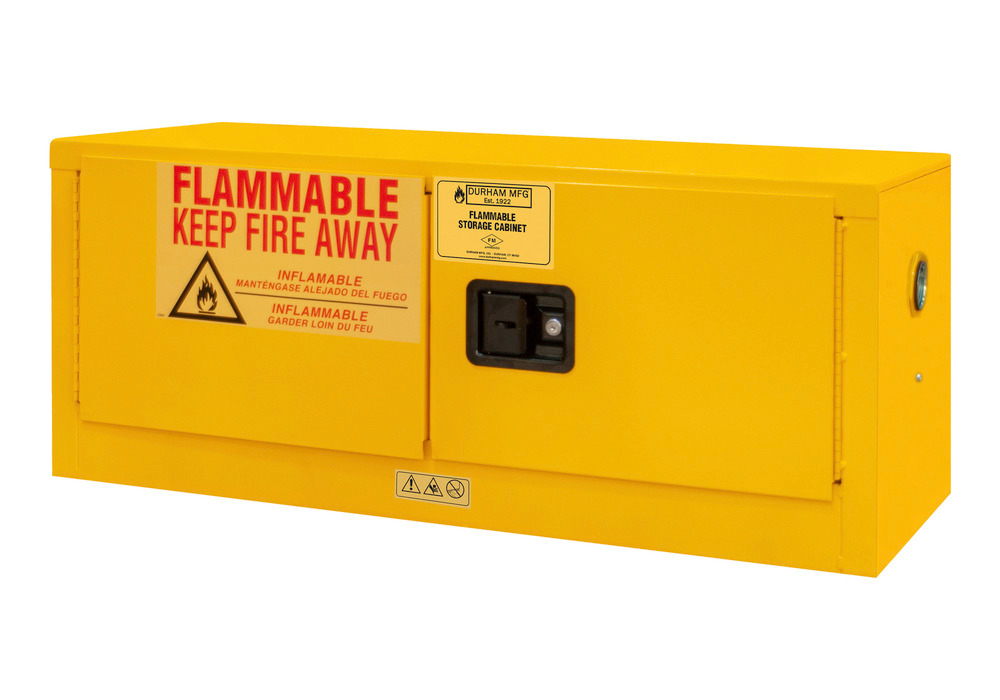 Flammable Safety Cabinet - 12 Gallon - Countertop - FM Approved - Manual Closing Door - 1012MH-50 - 5