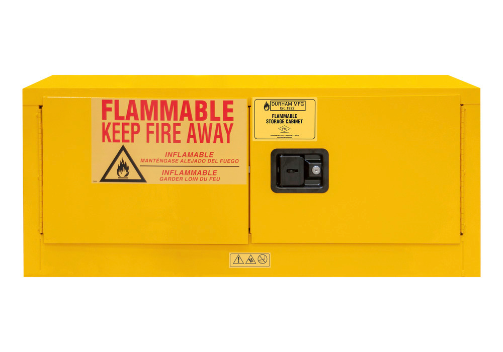 Flammable Safety Cabinet - 12 Gallon - Countertop - FM Approved - Manual Closing Door - 1012MH-50 - 2