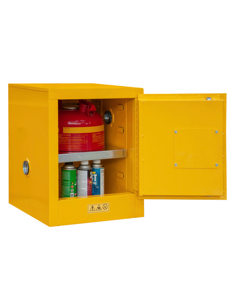 Flammable Safety Cabinet - 4 Gallon - Countertop -  FM Approved - Manual Closing Door - 1004M-50 - 3