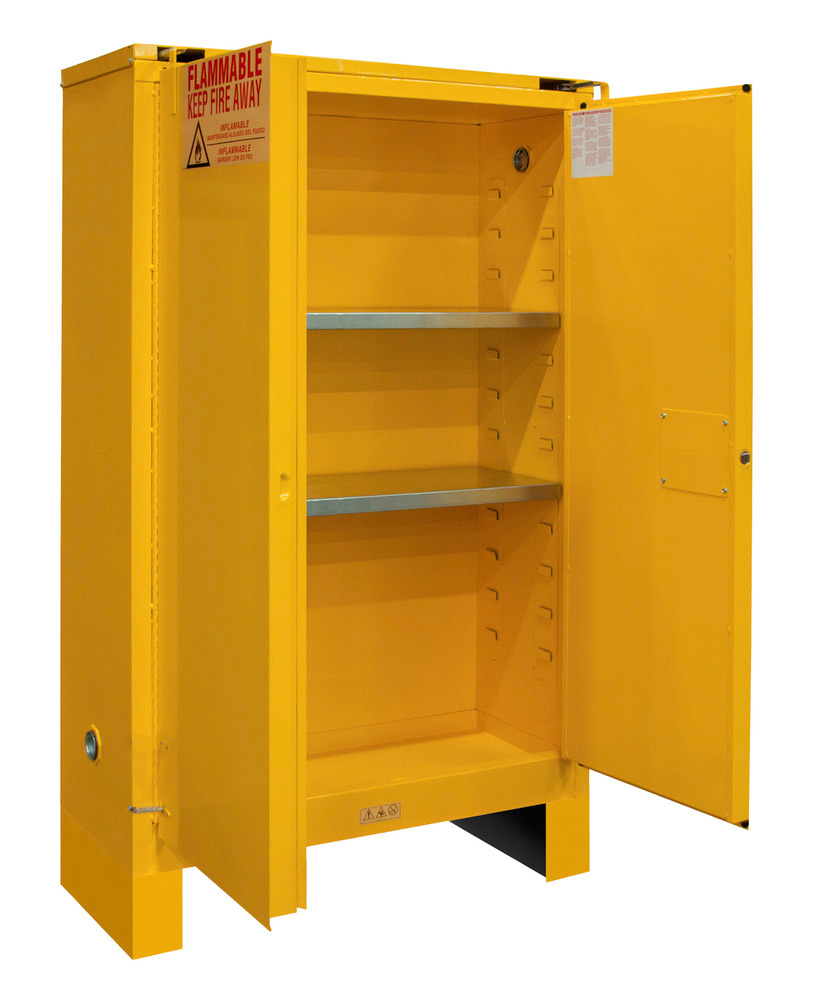 Flammable Safety Cabinet - 45 Gallon - FM Approved - Self-Closing Door - with Legs - 1045SL-50 - 4
