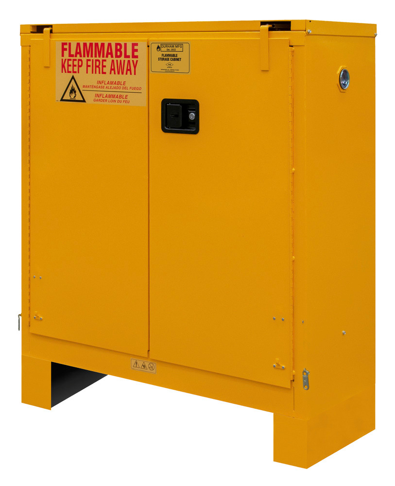 Flammable Safety Cabinet - 30 Gallon - FM Approved - Self-Closing Door - with Legs - 1030SL-50 - 4