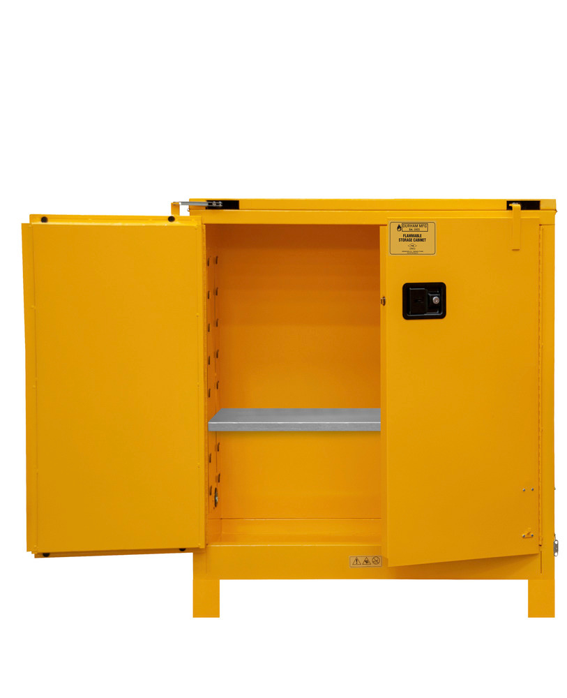 Flammable Safety Cabinet - 30 Gallon - FM Approved - Self-Closing Door - with Legs - 1030SL-50 - 3