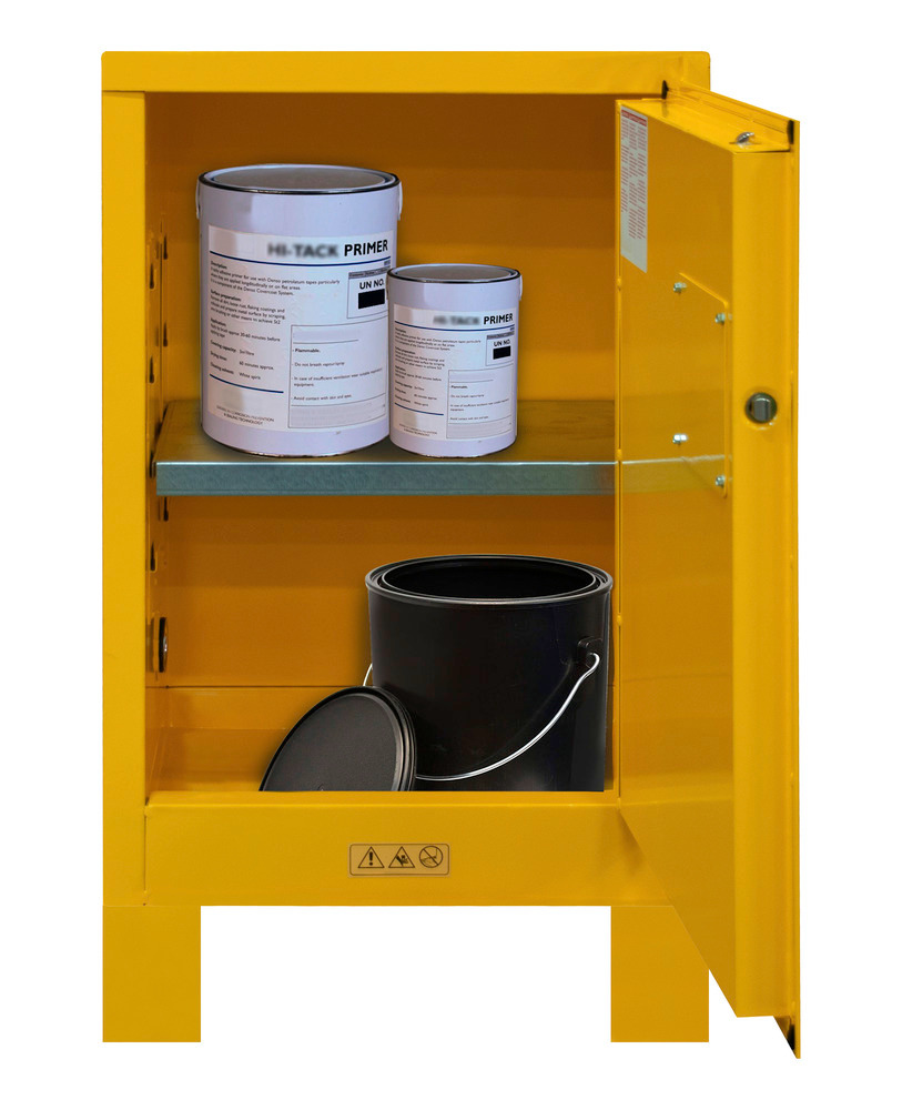 Flammable Safety Cabinet - 12 Gallon - FM Approved - Manual Closing Door - with Legs - 1012ML-50 - 4